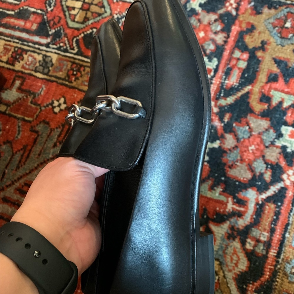Rag & Bone Aslen black leather loafers - new - 38.5 - Picture 2 of 6